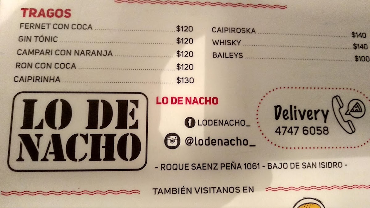 Lo de Nacho Pizzas Photo Menu 8