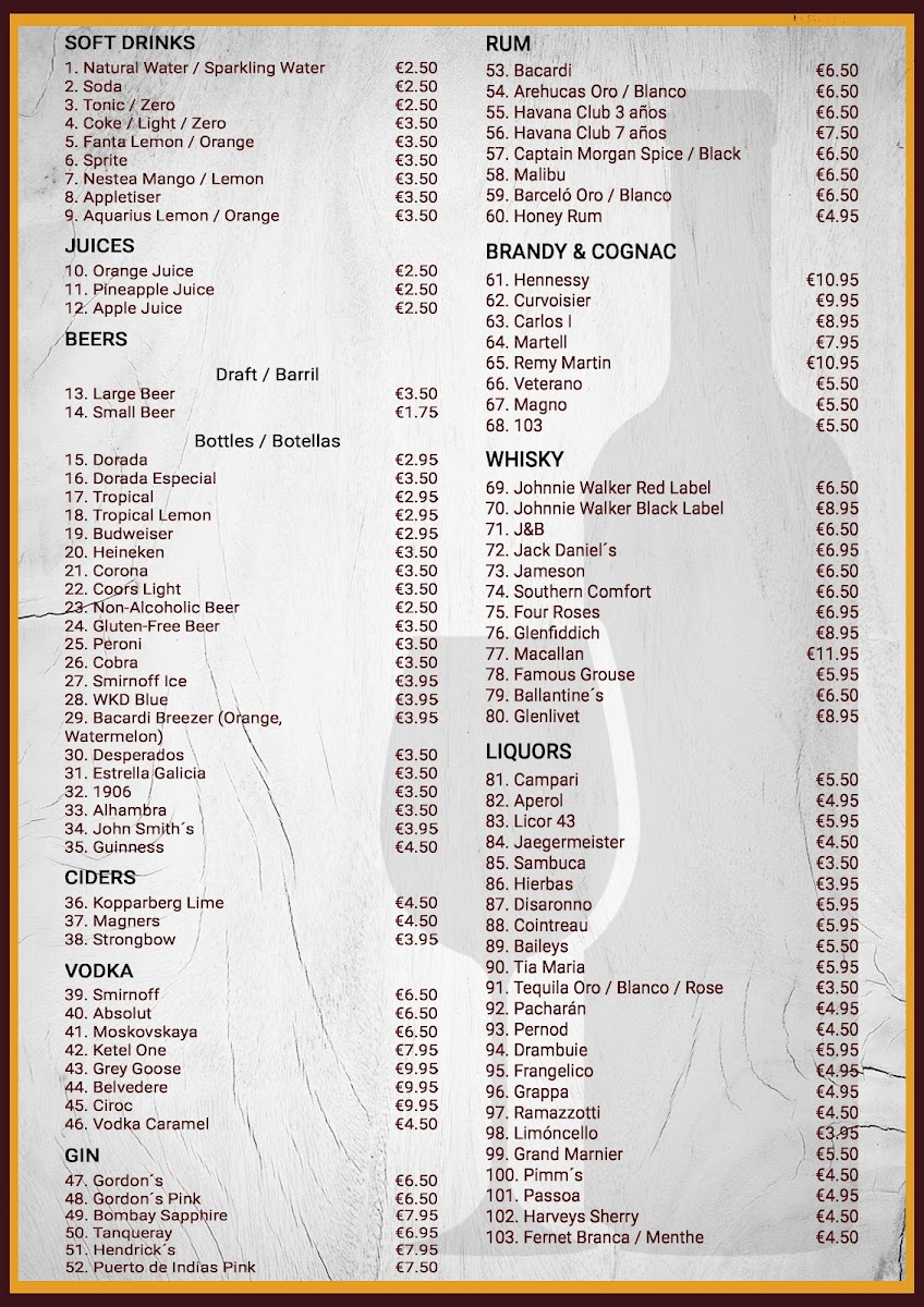 Canary Kebab & Snack Bar Photo Menu 1