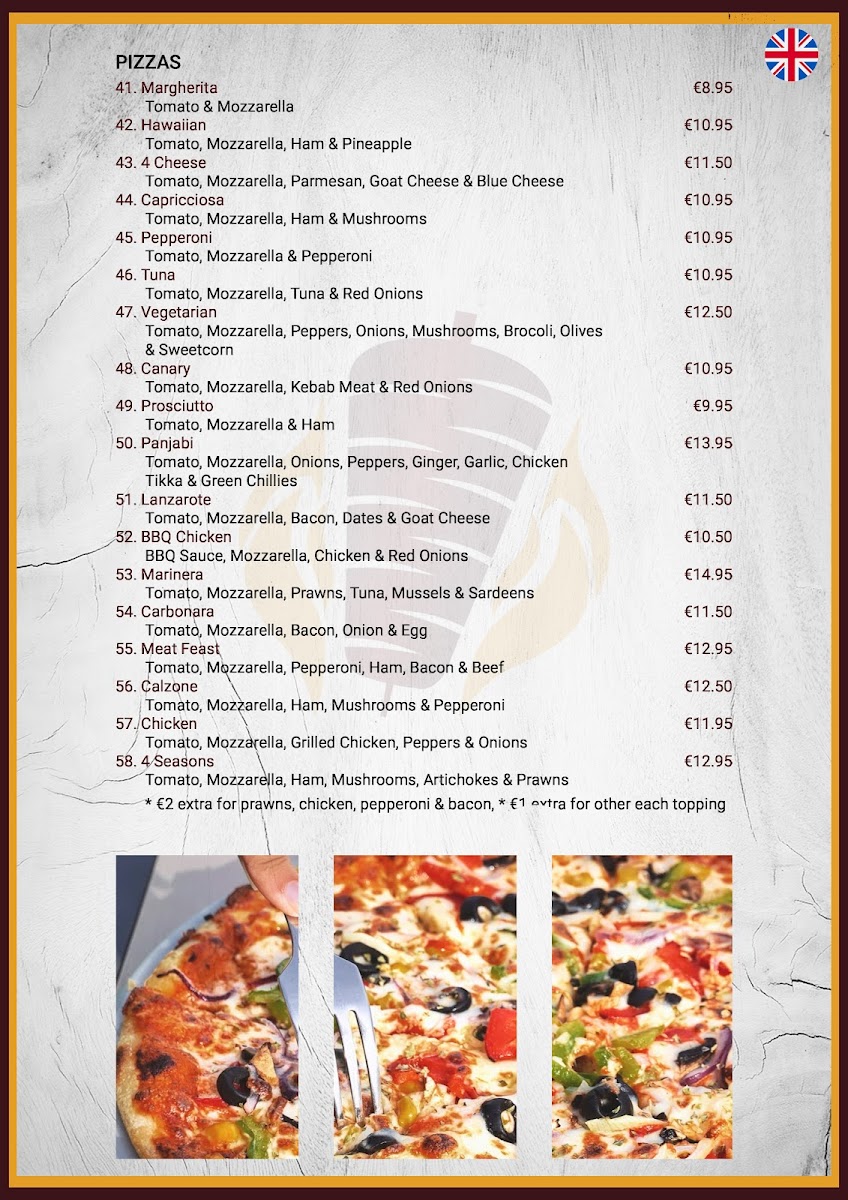 Canary Kebab & Snack Bar Photo Menu 3