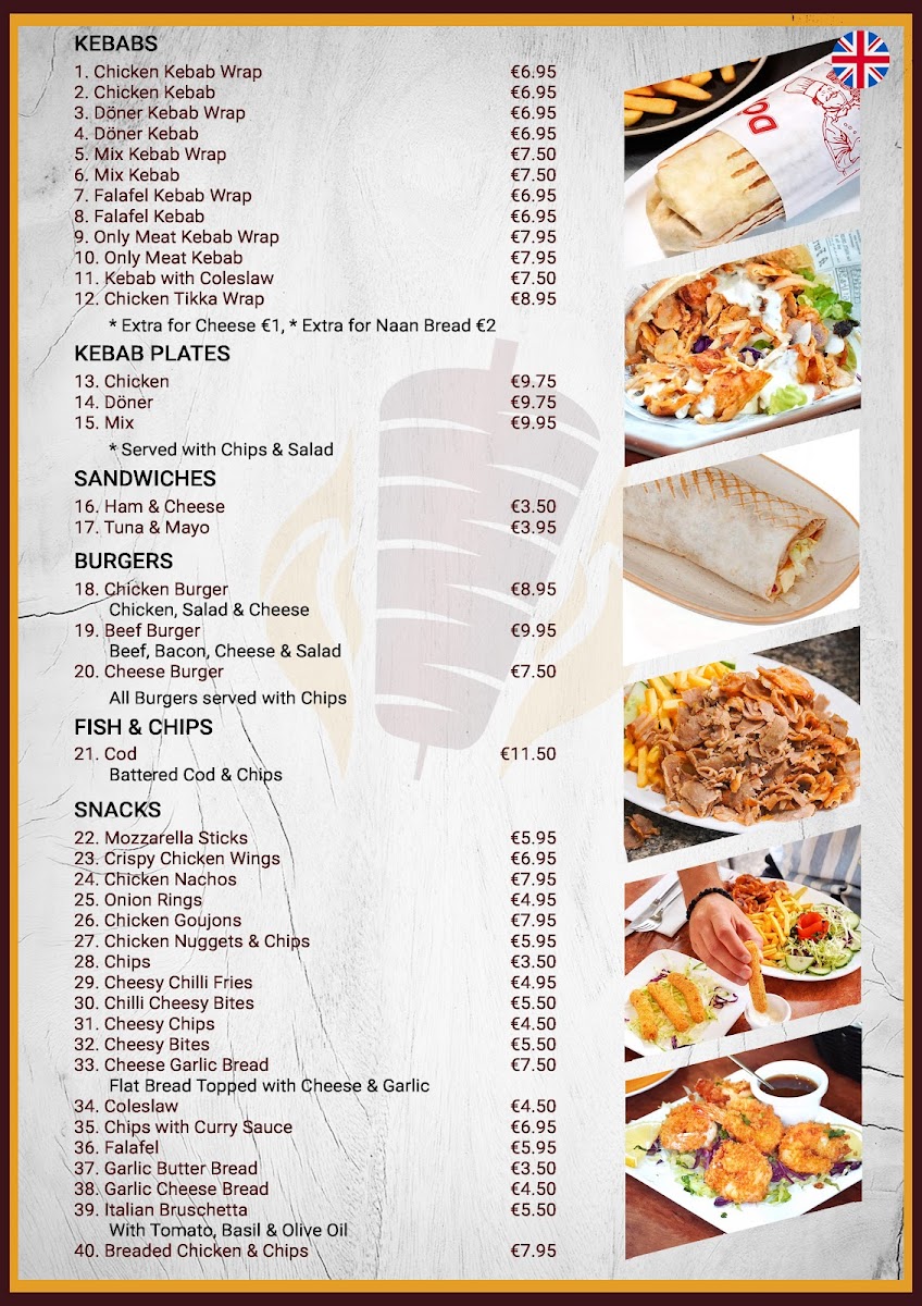 Canary Kebab & Snack Bar Photo Menu 5