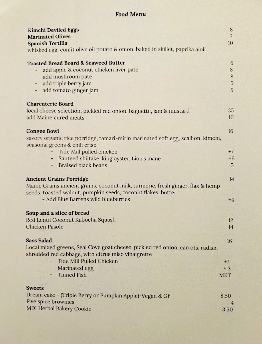 Sassafrass Cafe Photo Menu 3