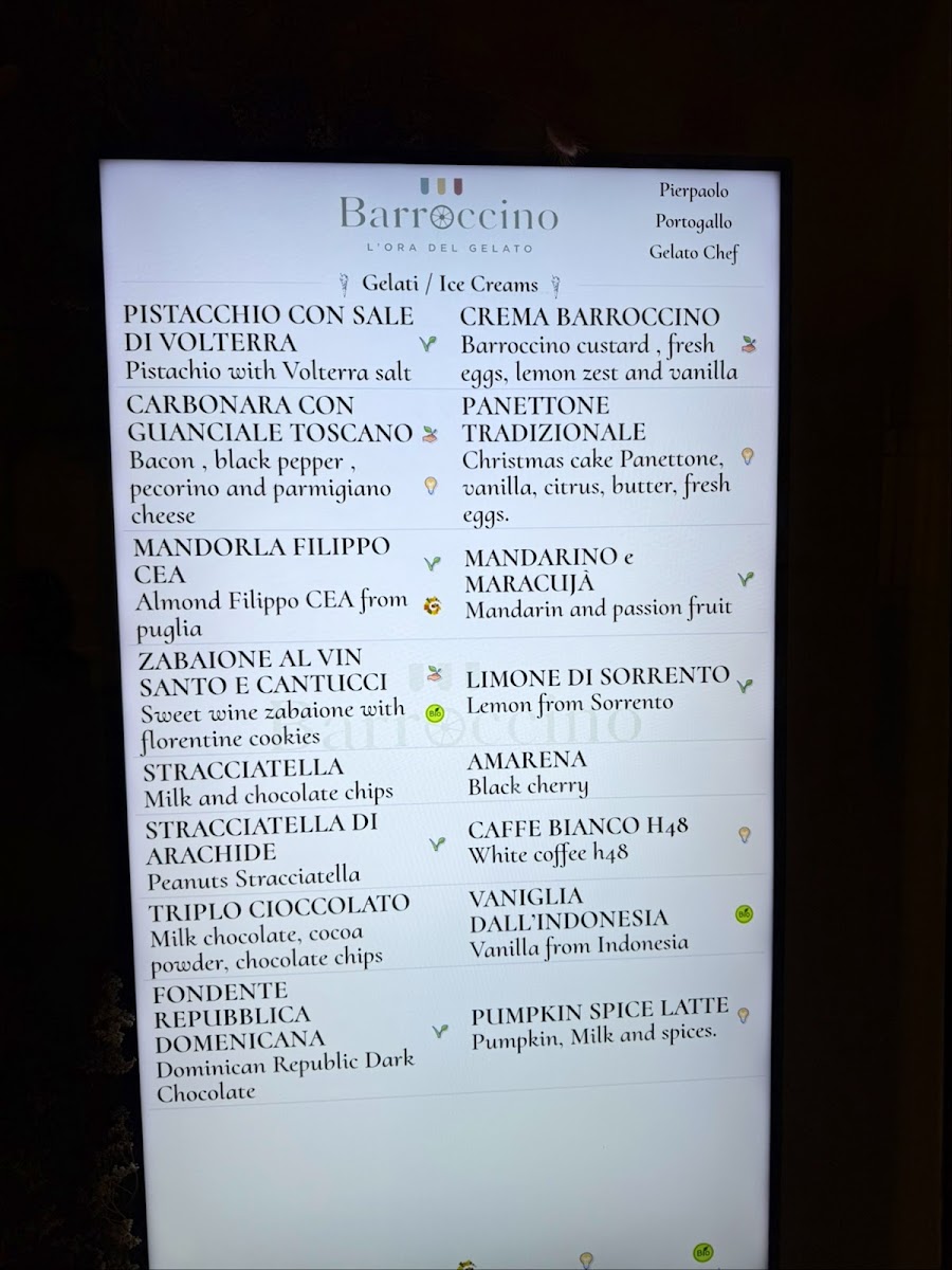 Barroccino - L’ora del Gelato Photo Menu 10