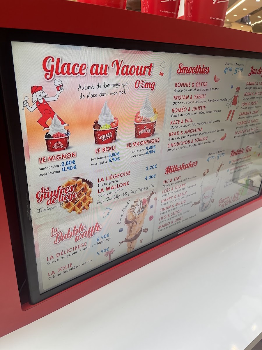 Yogurt Factory Belle Epine Photo Menu 4
