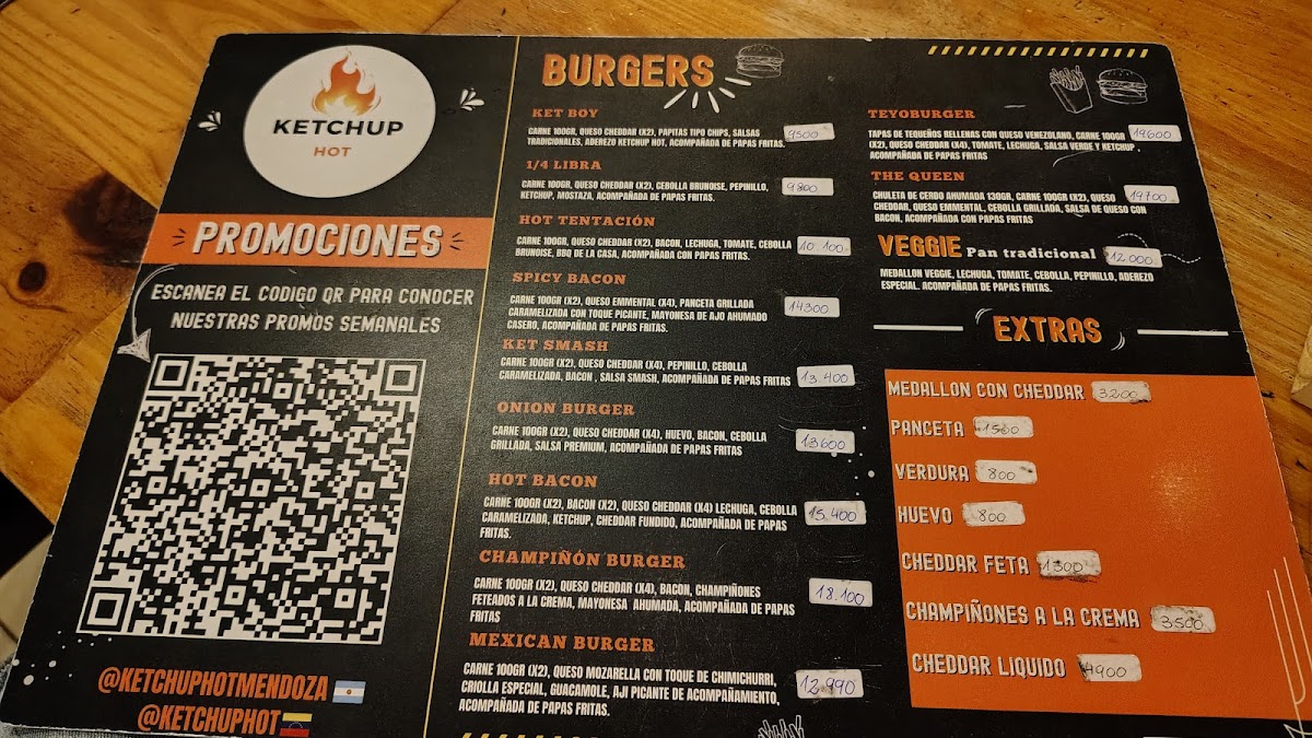 Ketchup Hot Mendoza Photo Menu 2