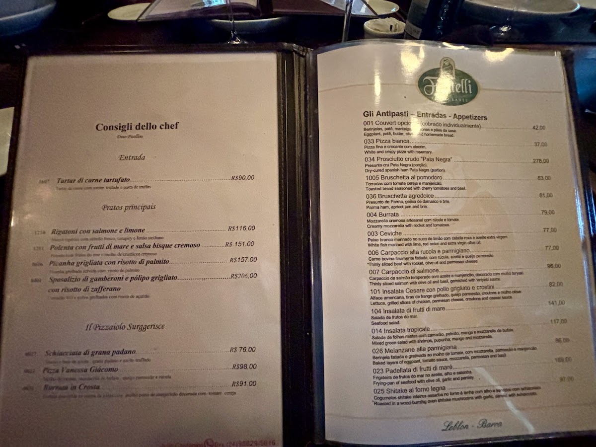 Fratelli Photo Menu 2