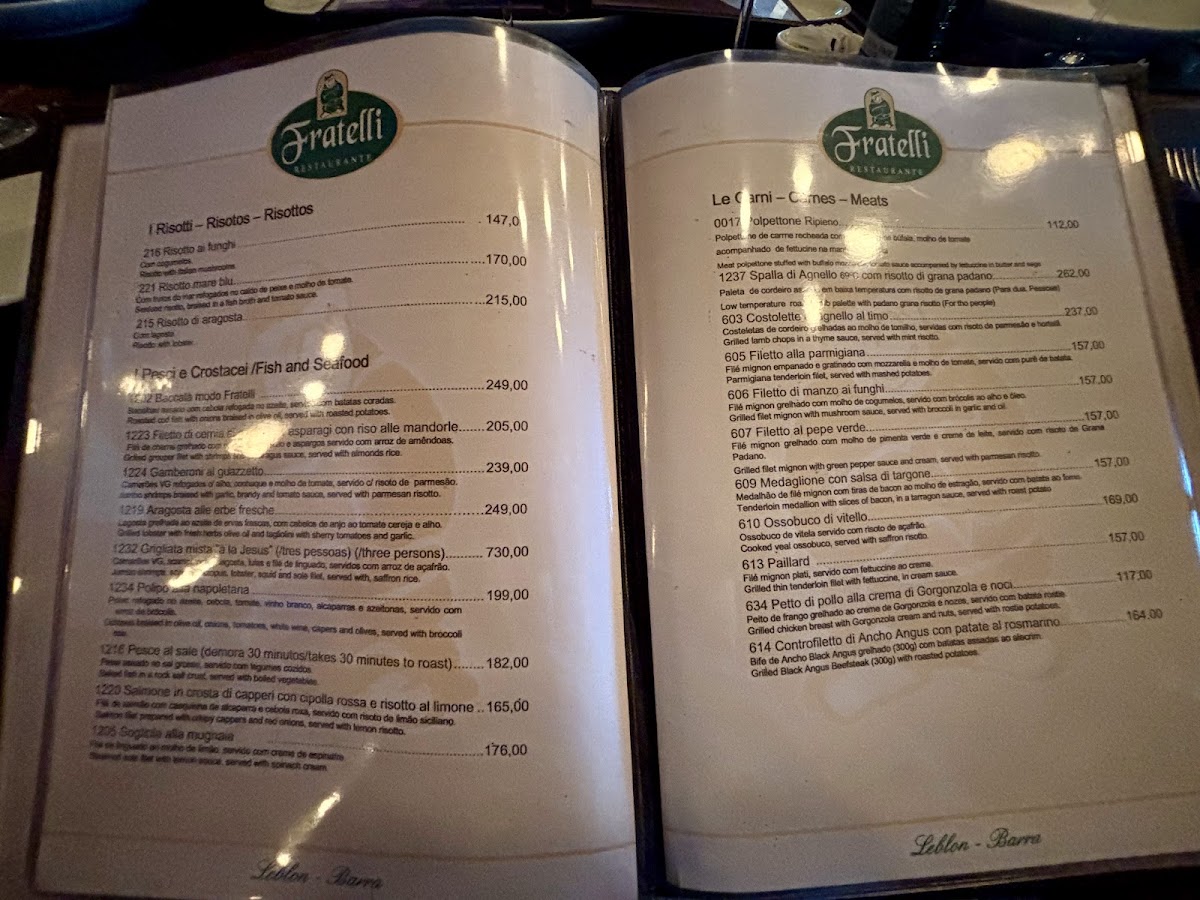 Fratelli Photo Menu 4
