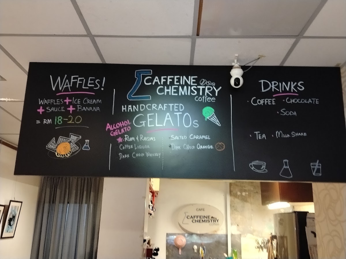 Caffeine Chemistry Coffee Photo Menu 1