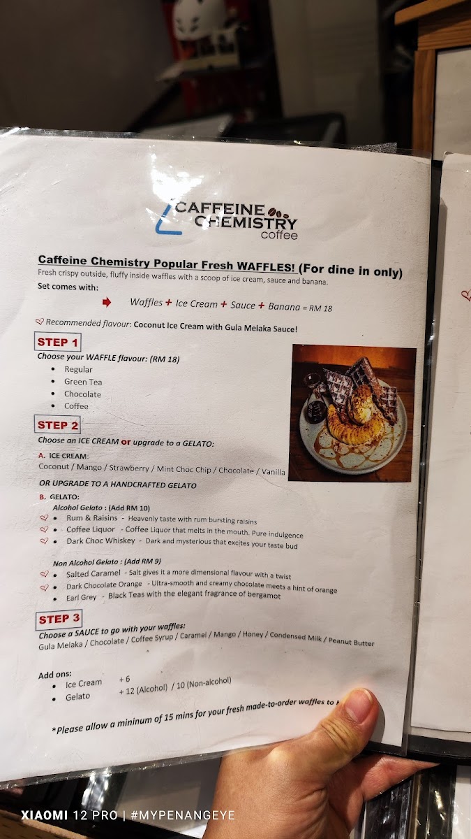 Caffeine Chemistry Coffee Photo Menu 4