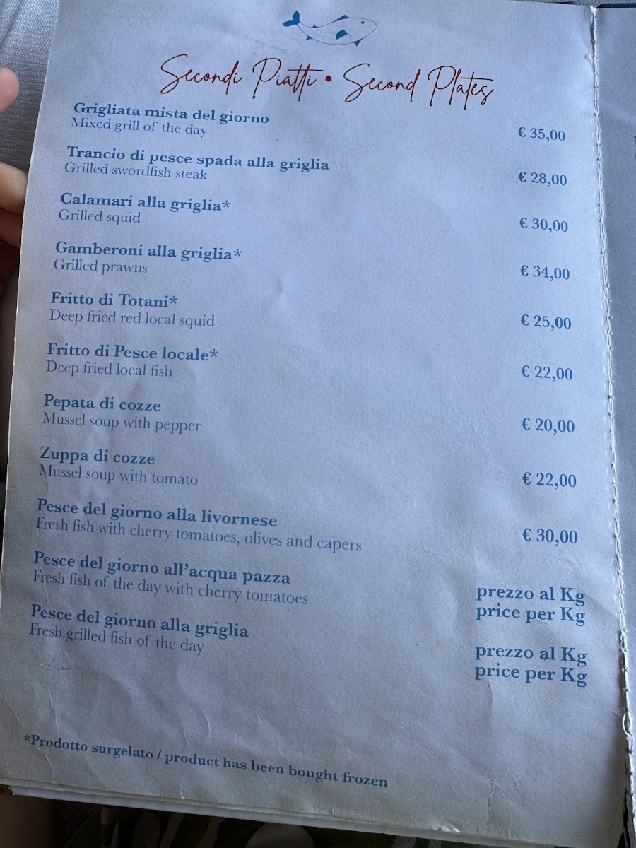 La Tonnarella Photo Menu 1