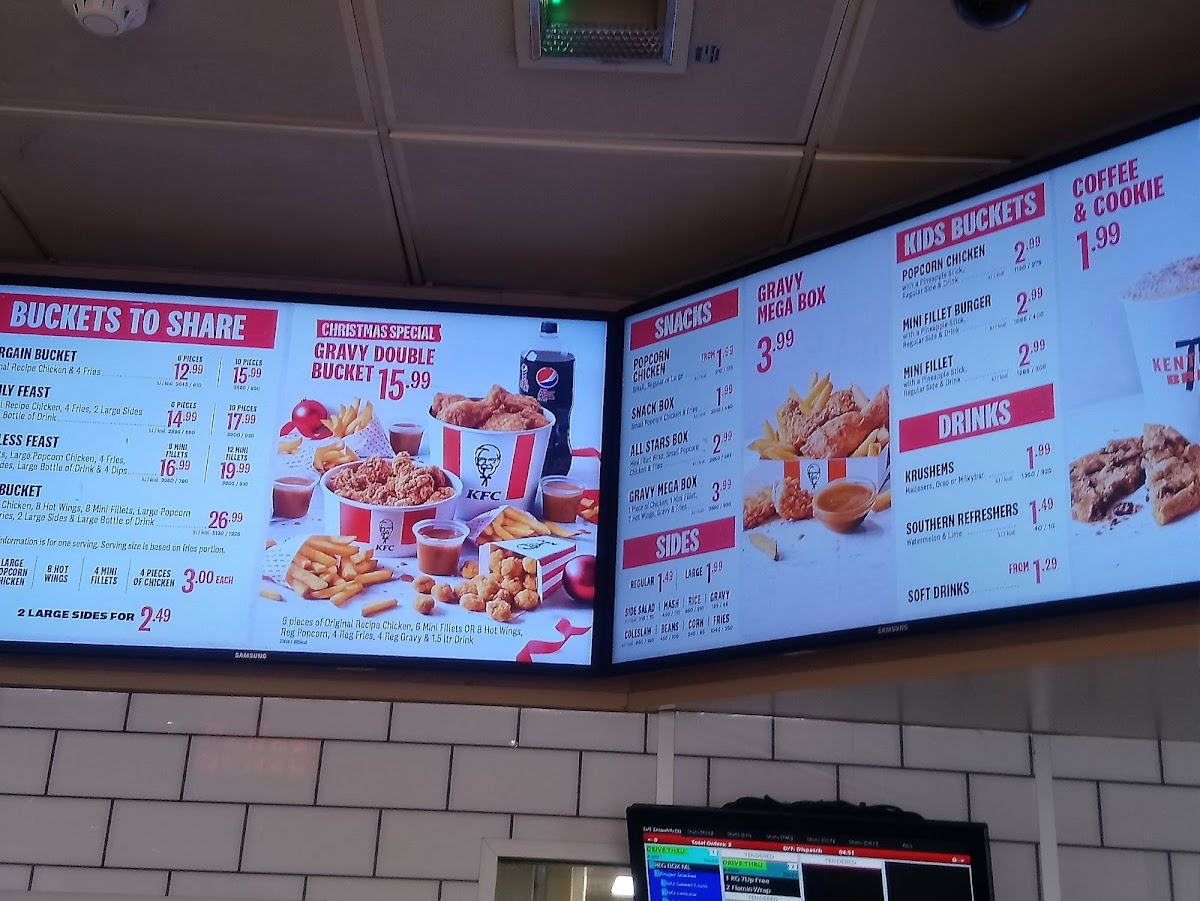KFC Sunderland - Thomsen Retail Park Photo Menu 2