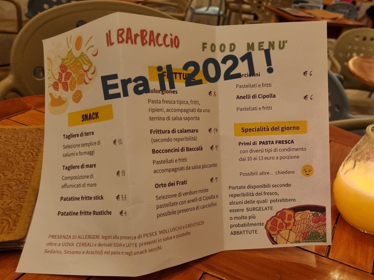 Il Barbaccio Photo Menu 1