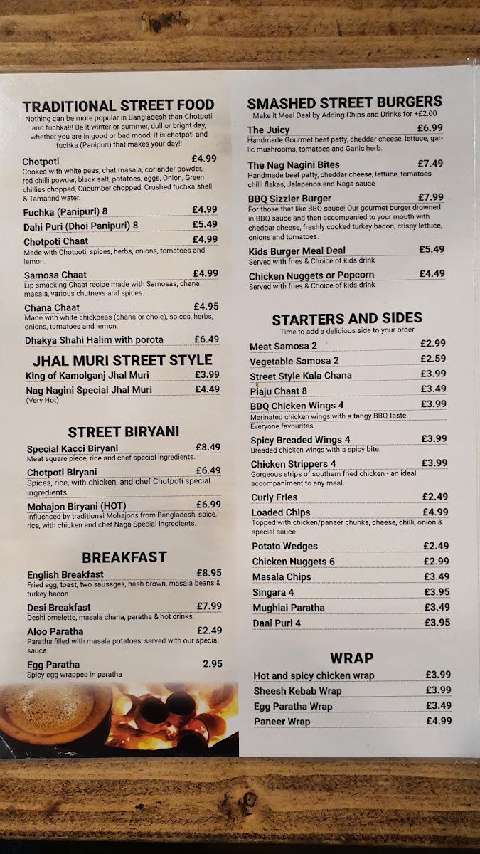 Chai Stall Photo Menu 1