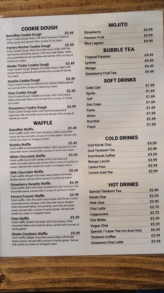 Chai Stall Photo Menu 2