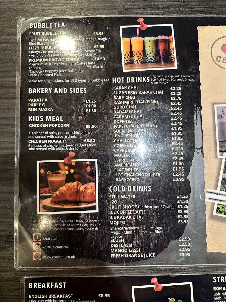 Chai Stall Photo Menu 4