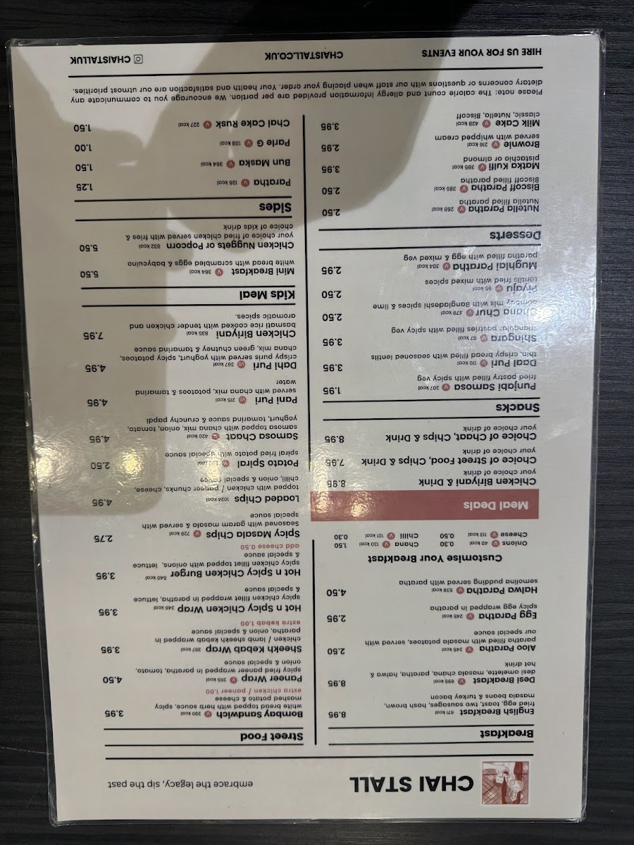 Chai Stall Photo Menu 7