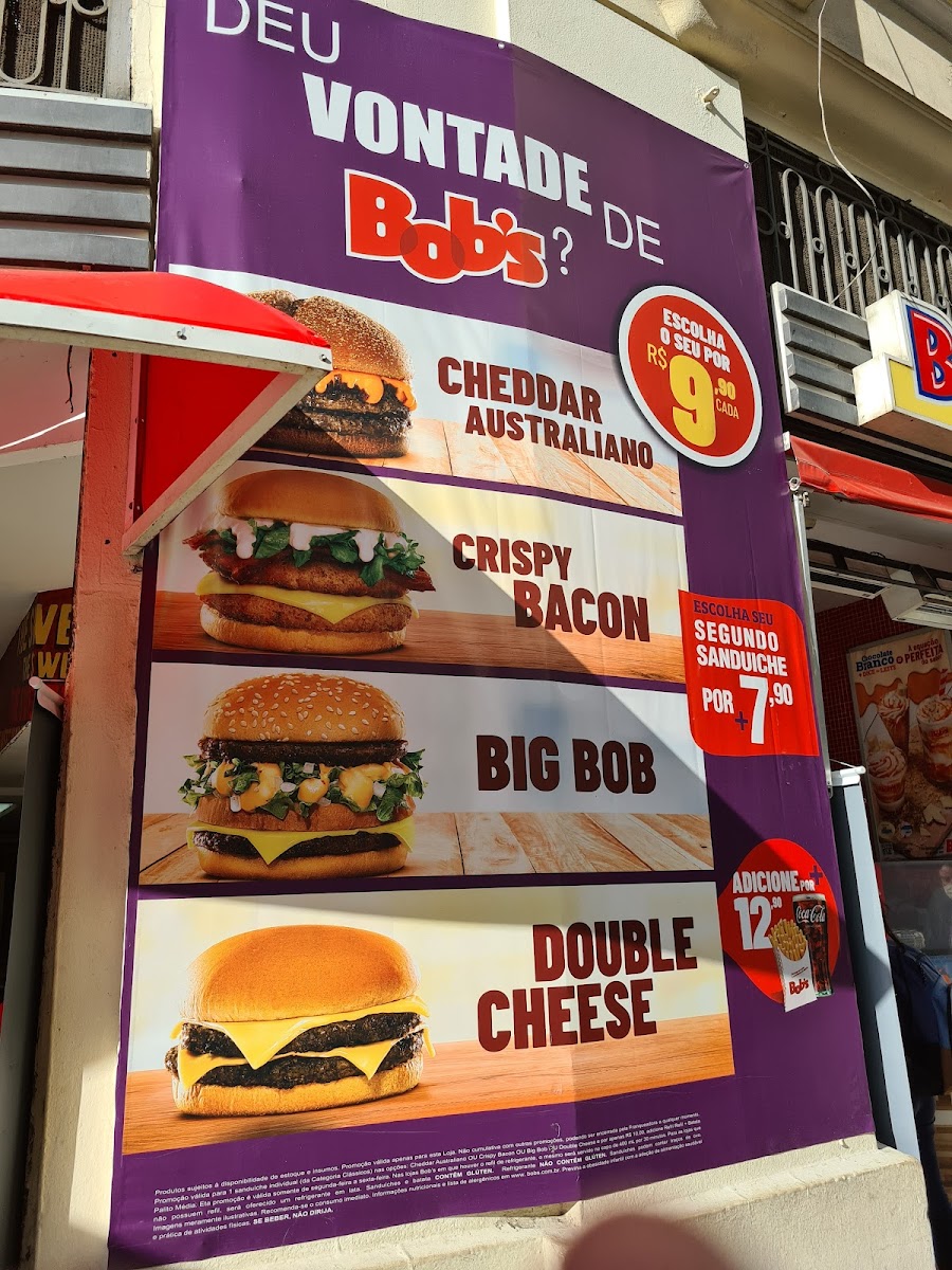 Bob's Burger - Largo da Carioca Photo Menu 3