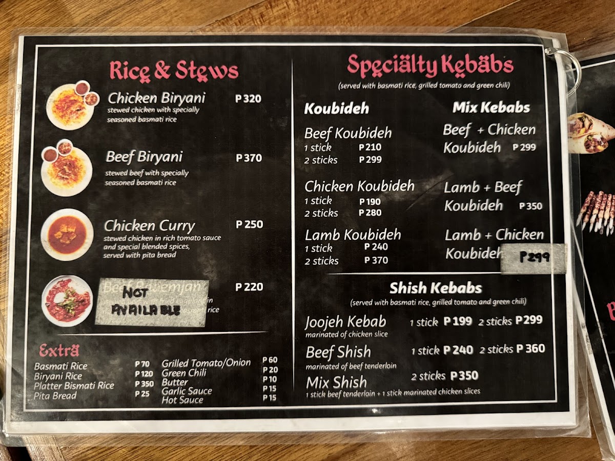 homa - Persian Cuisine Photo Menu 2