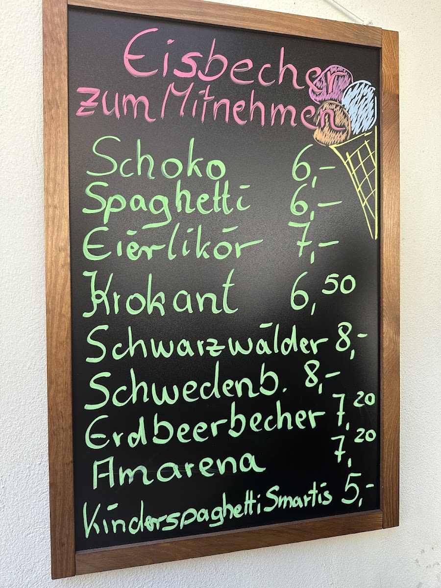 Ice cream parlor Peter Eibeck Photo Menu 1