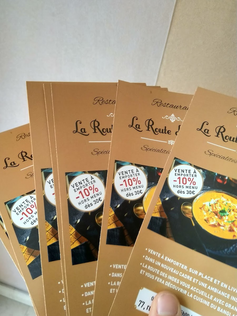 La Route des Indes Photo Menu 10