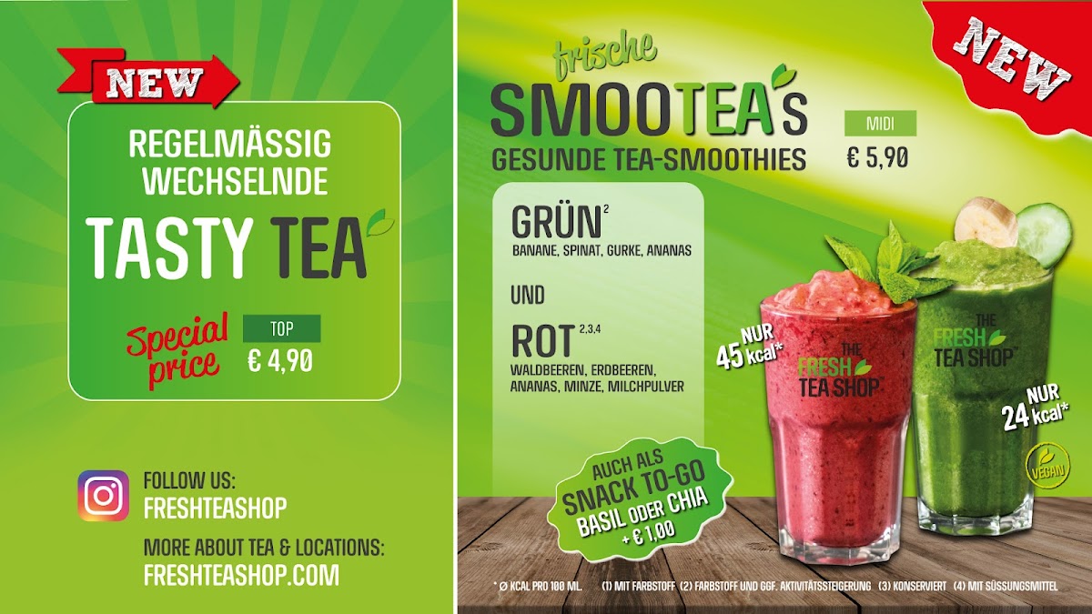 The Fresh Tea Shop Photo Menu 6