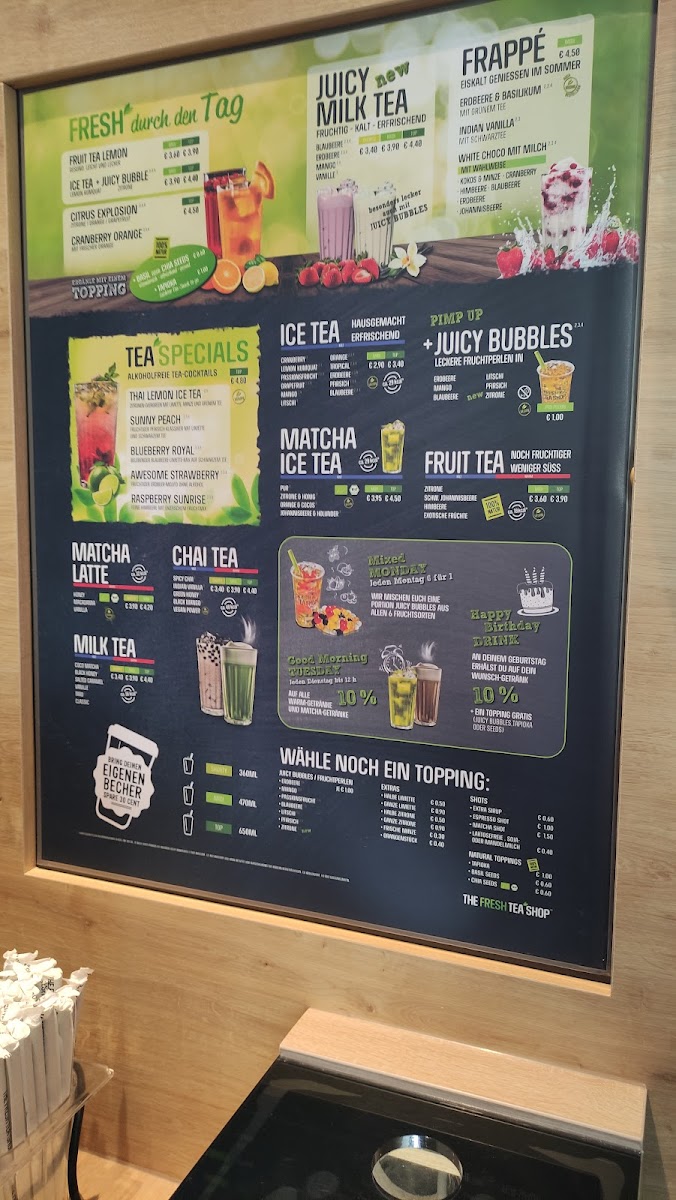The Fresh Tea Shop Photo Menu 7
