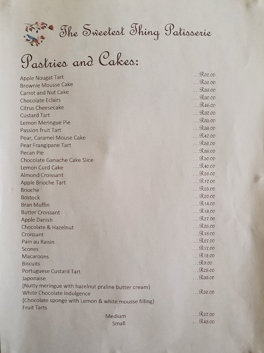 The Sweetest Thing Photo Menu 2