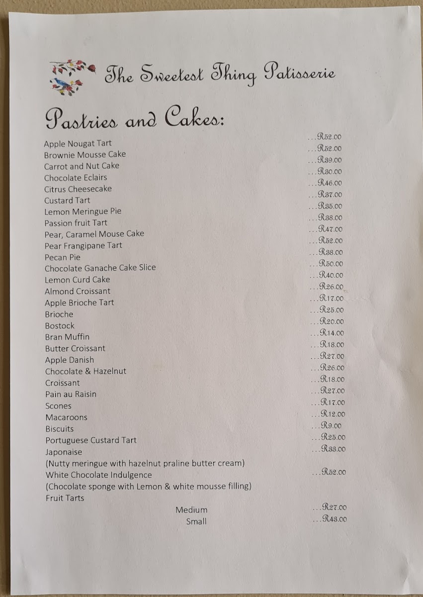 The Sweetest Thing Photo Menu 6