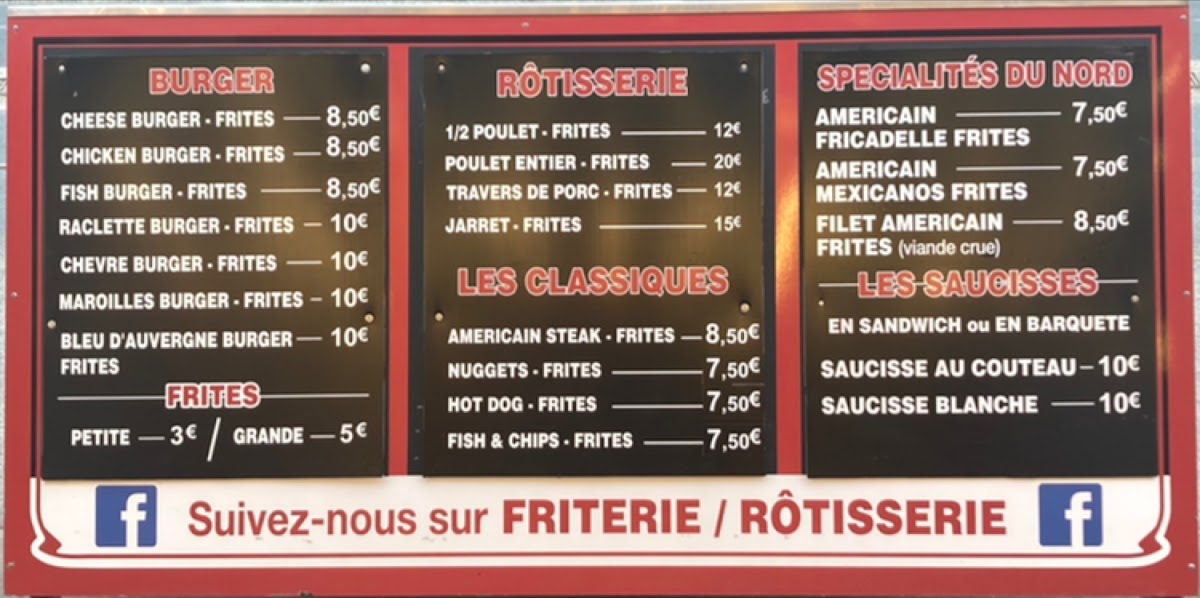 La friterie de Grisy Photo Menu 6