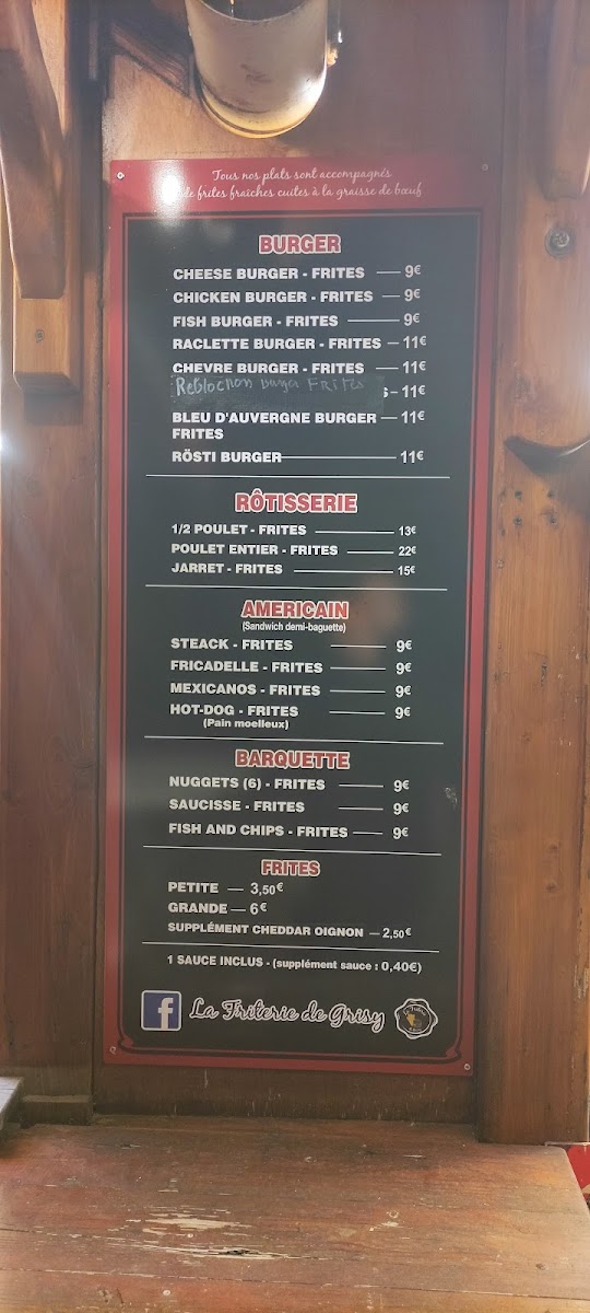 La friterie de Grisy Photo Menu 8