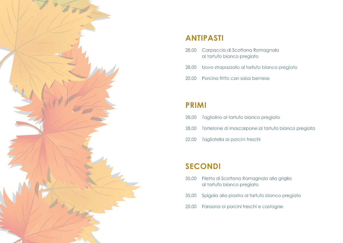 Ristorante Infinity Photo Menu 2