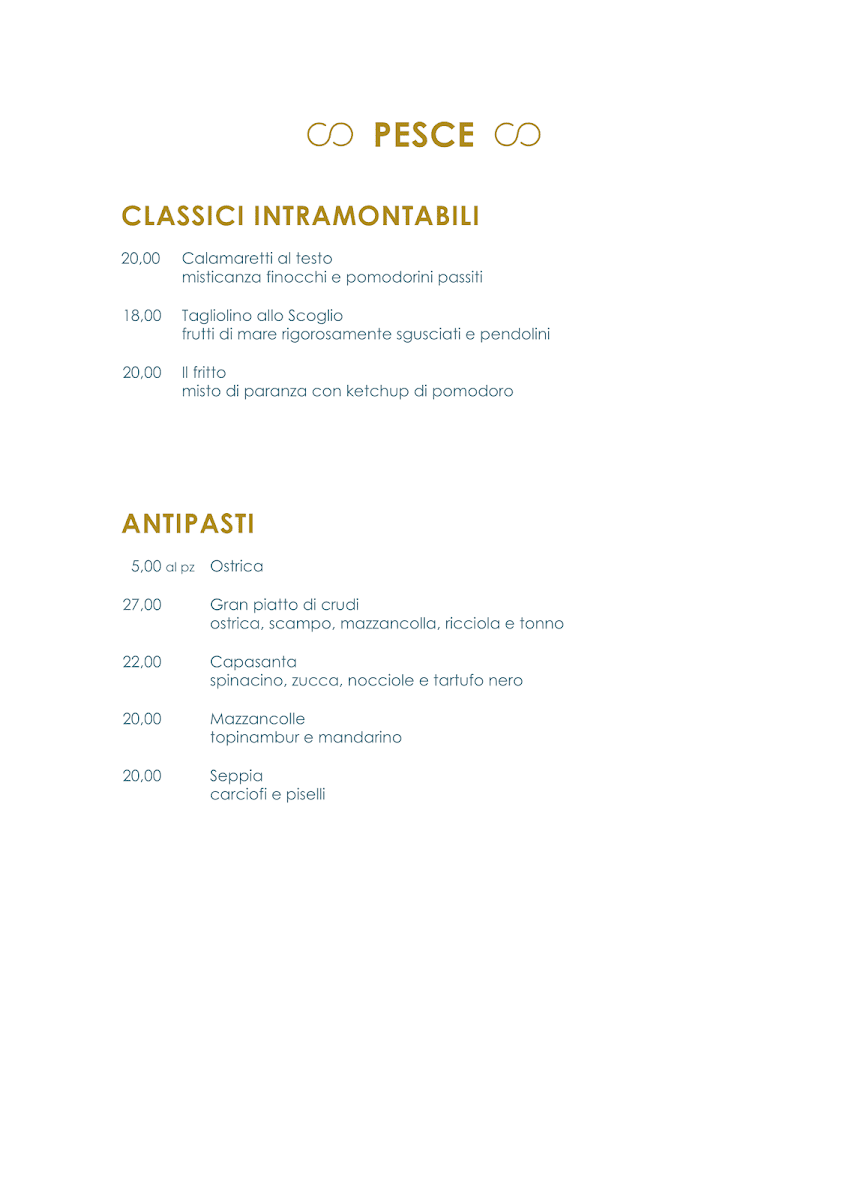 Ristorante Infinity Photo Menu 5
