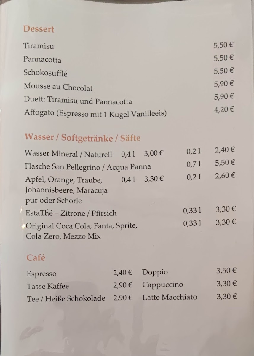Osteria la Vigna Photo Menu 2