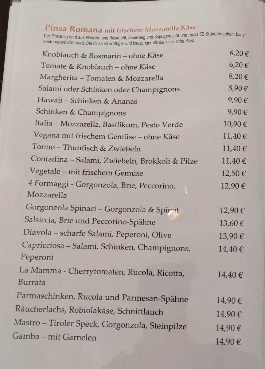 Osteria la Vigna Photo Menu 4