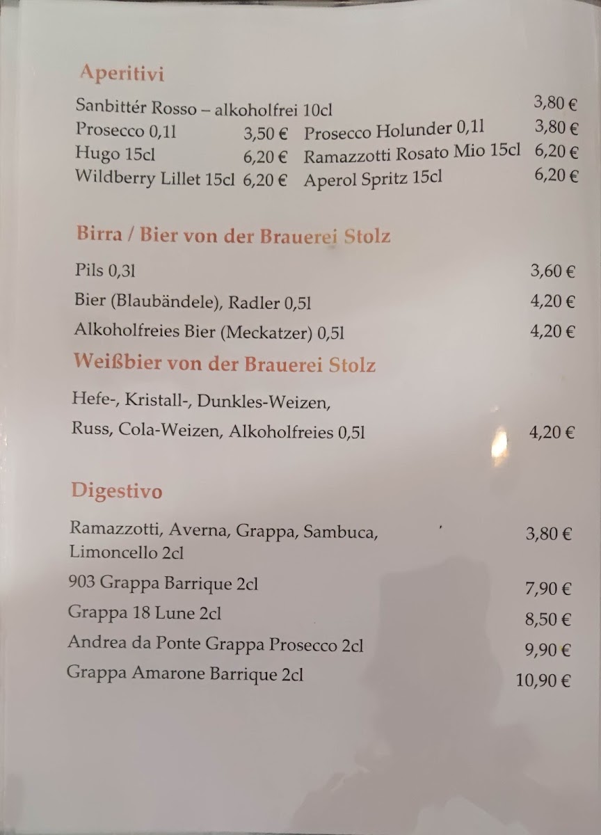Osteria la Vigna Photo Menu 5