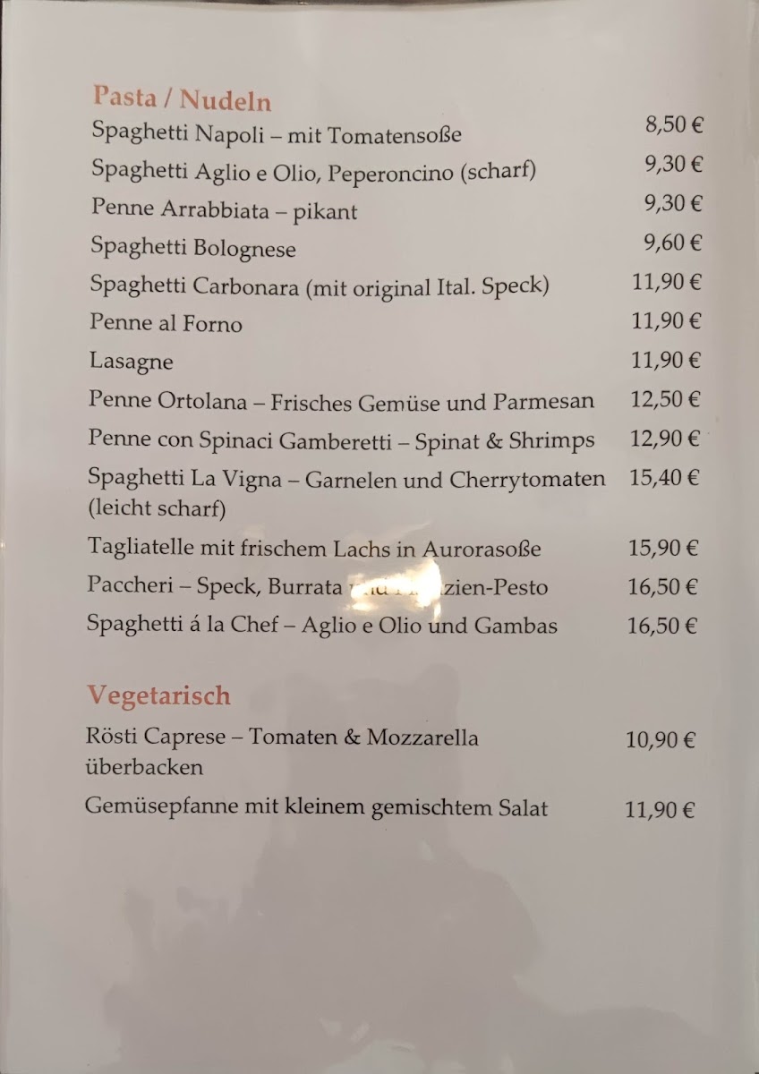 Osteria la Vigna Photo Menu 7