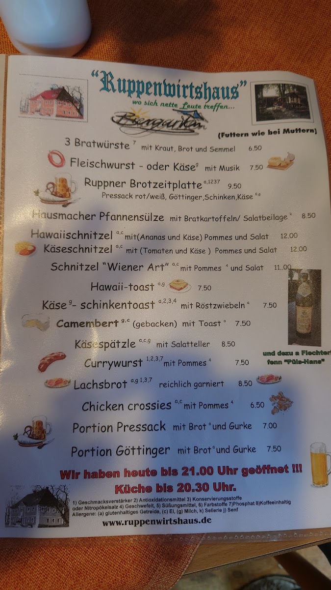 Ruppenwirtshaus Photo Menu 4