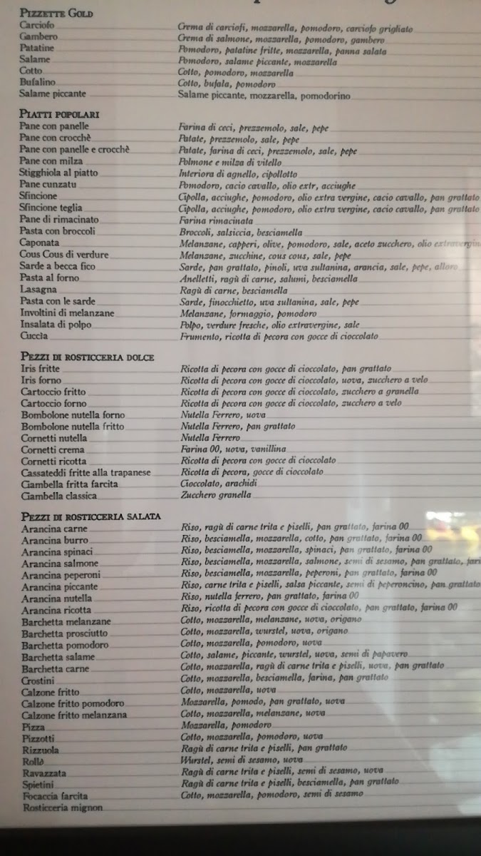 Cose Nostre Photo Menu 6