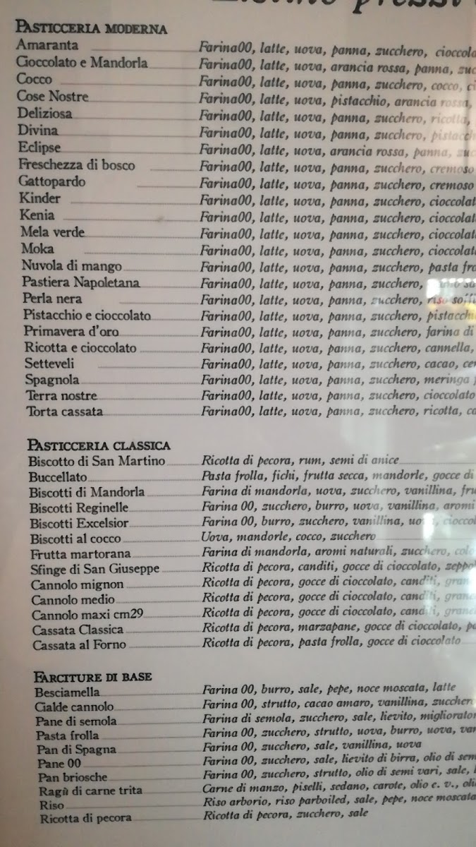 Cose Nostre Photo Menu 8