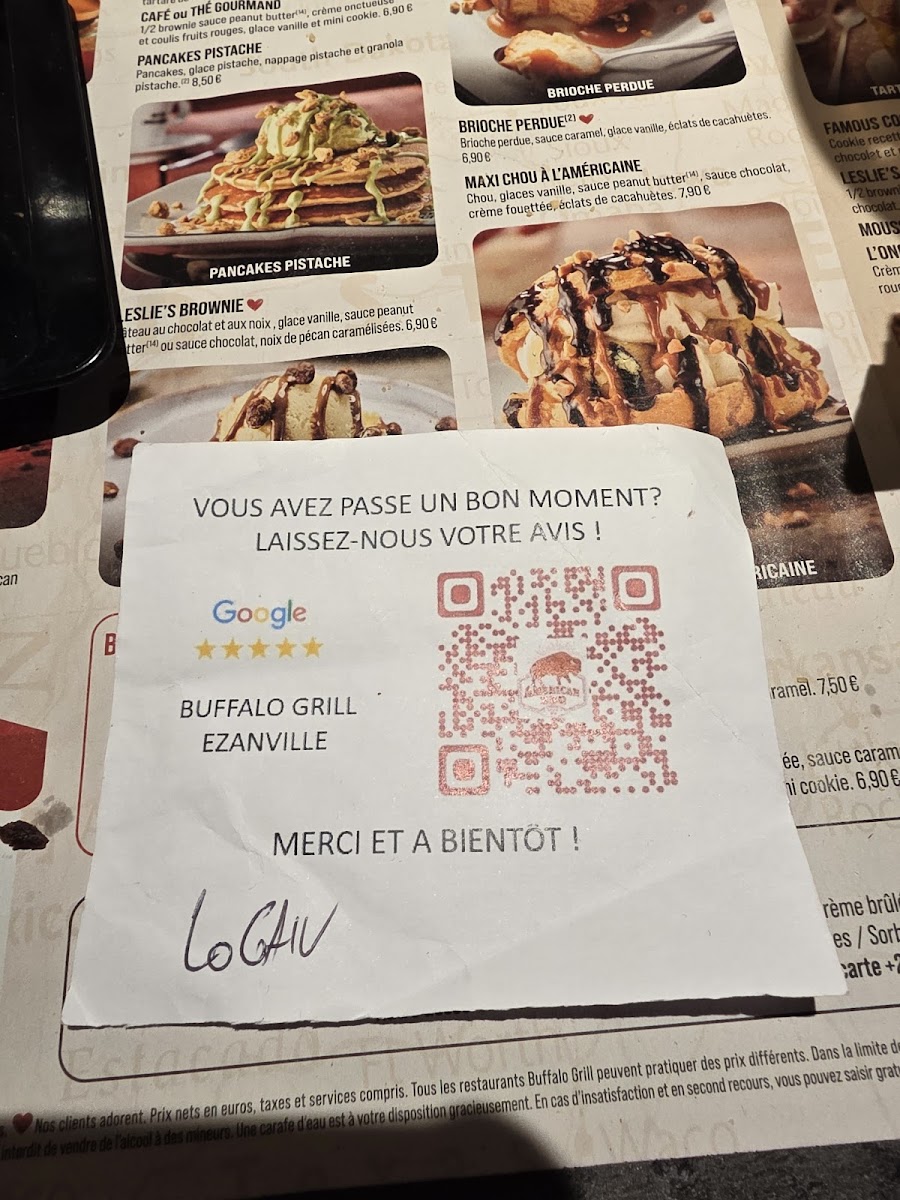 Buffalo Grill Ézanville Photo Menu 7