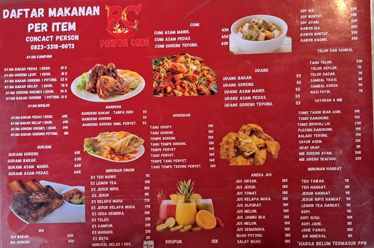 Pawon Cabe Gresik Photo Menu 1