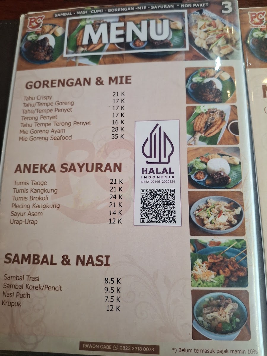 Pawon Cabe Gresik Photo Menu 2