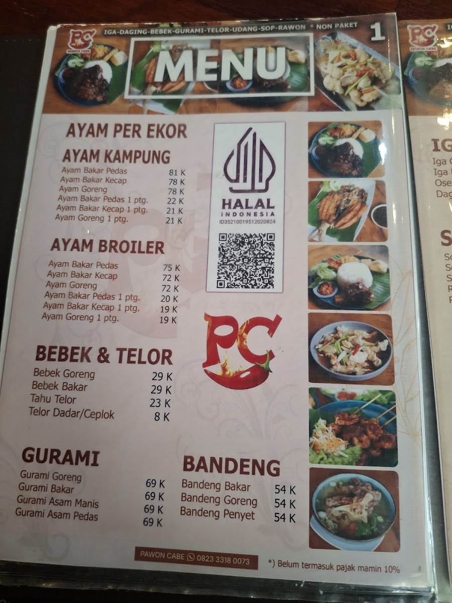 Pawon Cabe Gresik Photo Menu 9