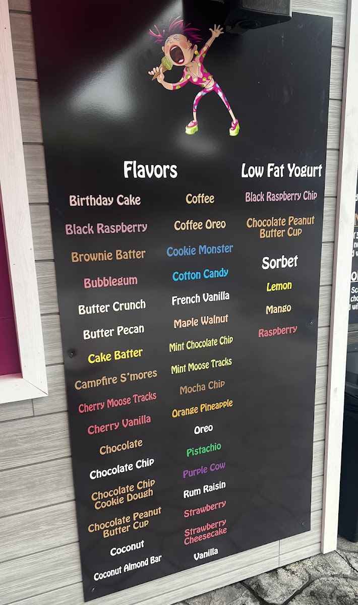 U Scream Ice Cream Photo Menu 1