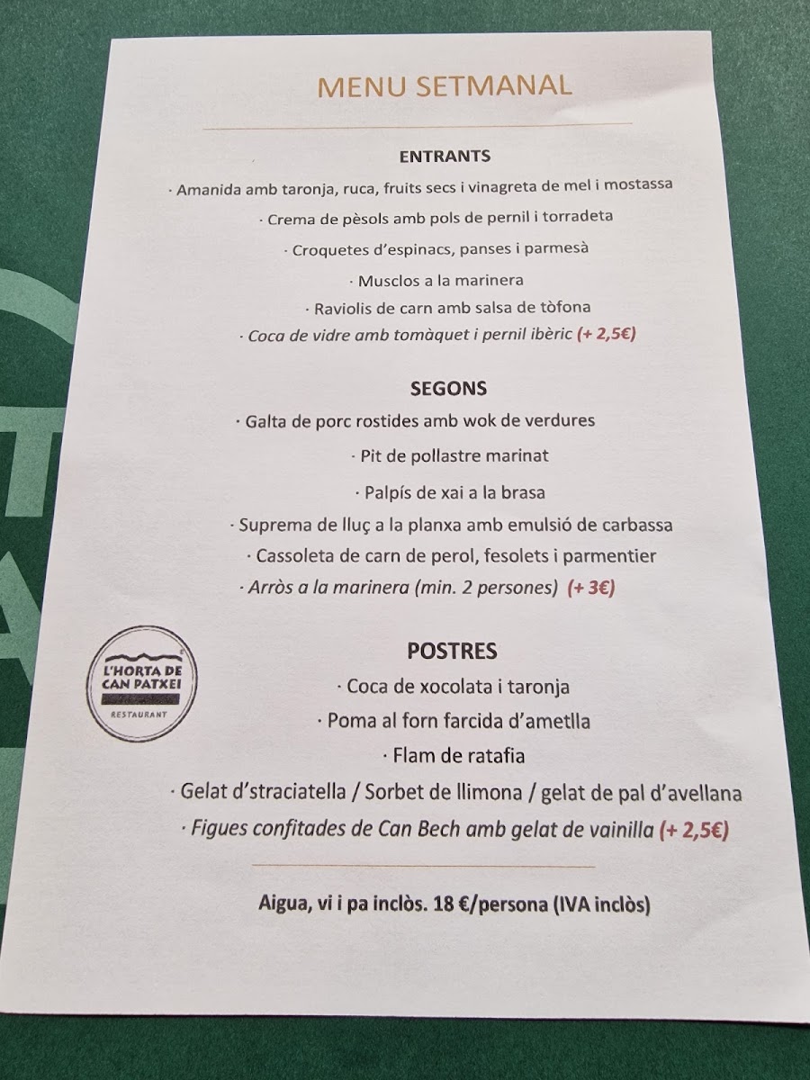 L'Horta de Can Patxei Photo Menu 8