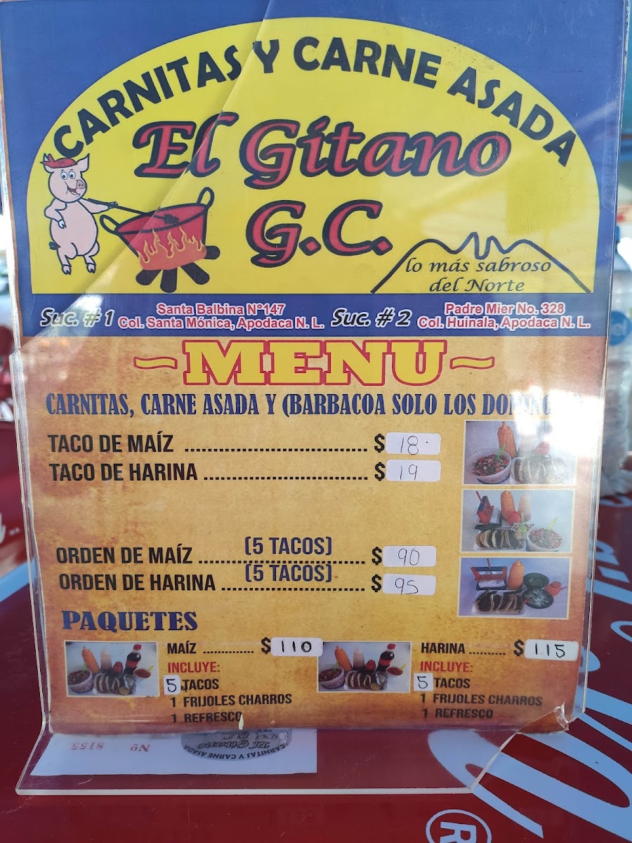 Carnitas y Carne Asada “El Gitano” GC Photo Menu 9