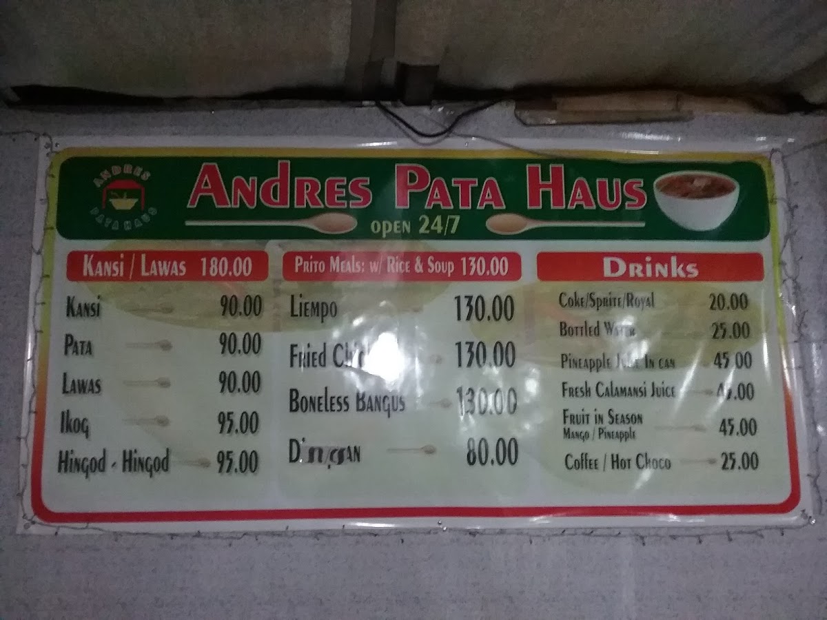 Andres Pata Hauz Photo Menu 1