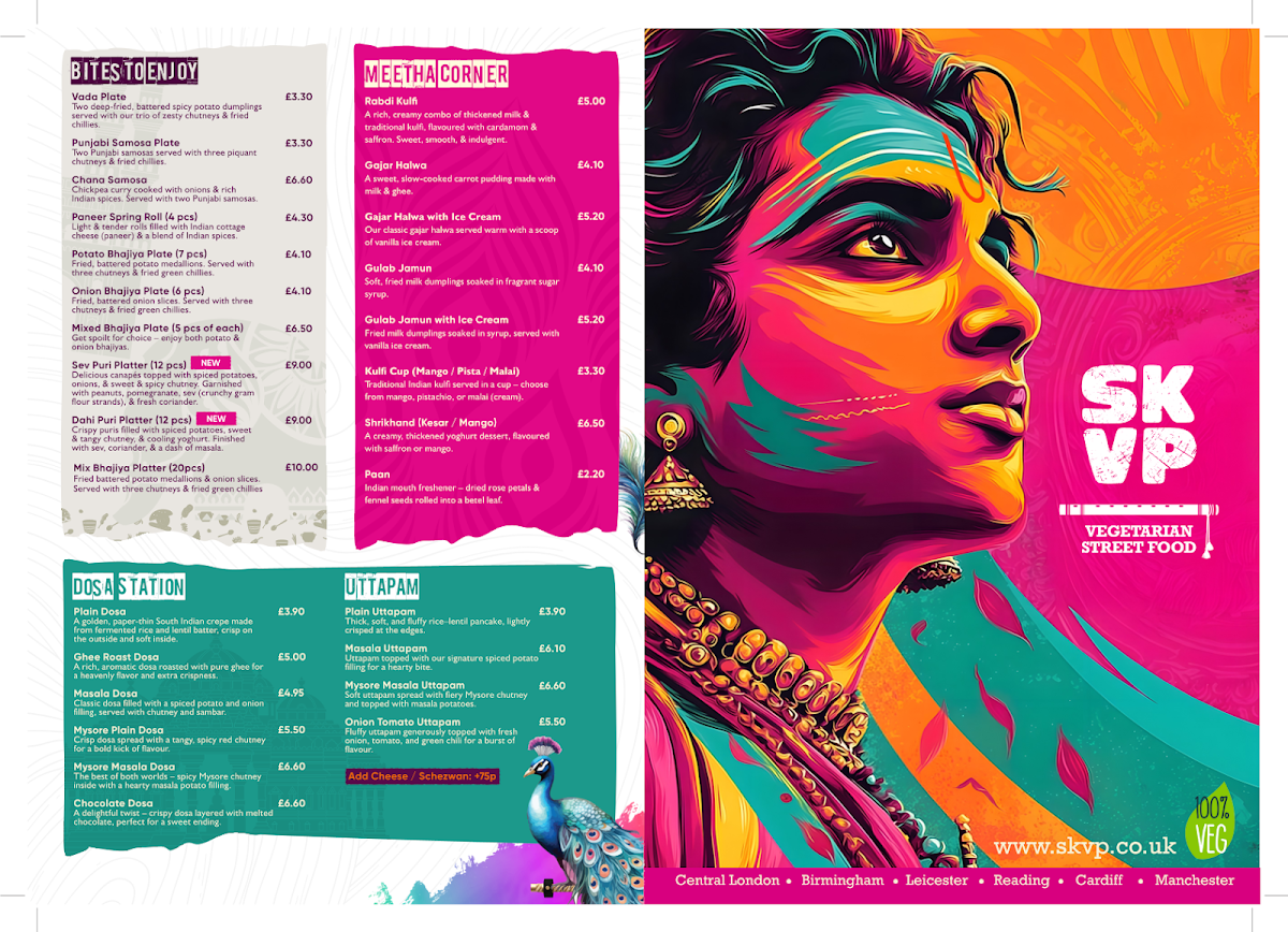 Shree Krishna Vada Pav (SKVP) - Harrow Photo Menu 2