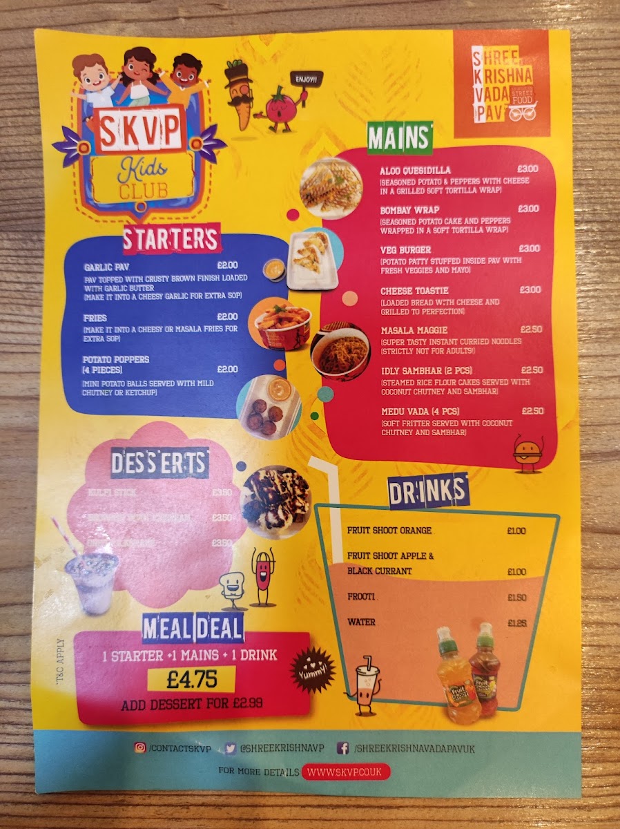 Shree Krishna Vada Pav (SKVP) - Harrow Photo Menu 7