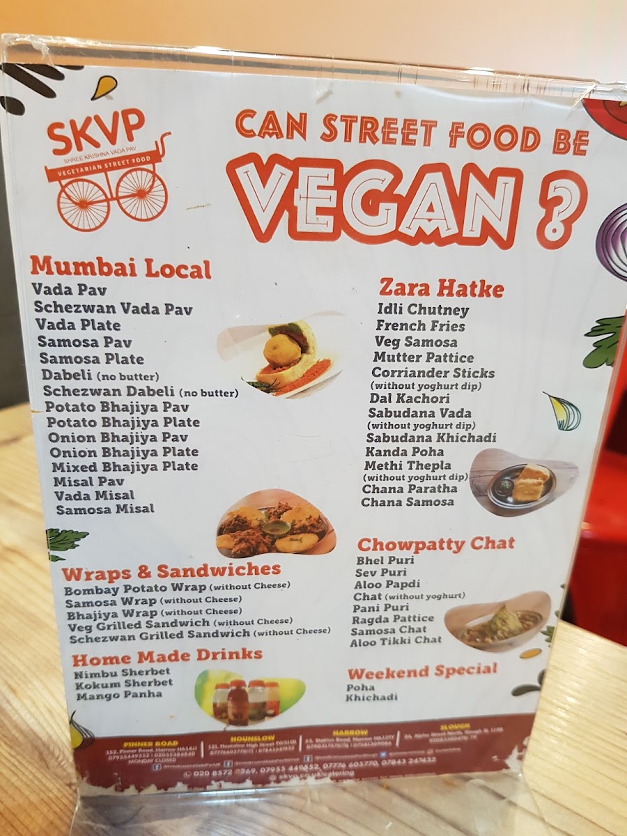 Shree Krishna Vada Pav (SKVP) - Harrow Photo Menu 8