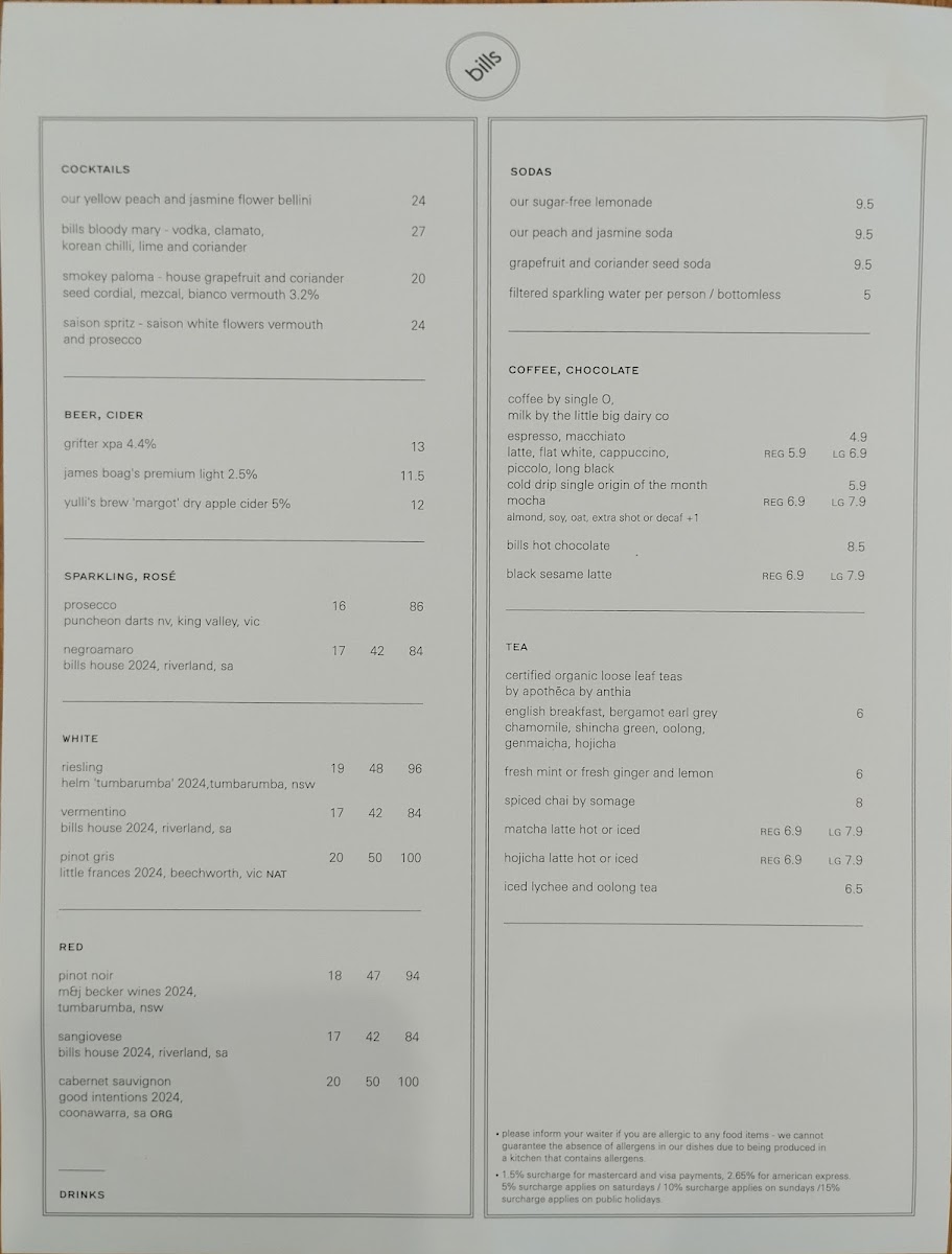 bills Photo Menu 1